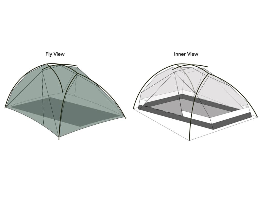 Durston Gear X-Dome2 ショートポール　グランドシート付き