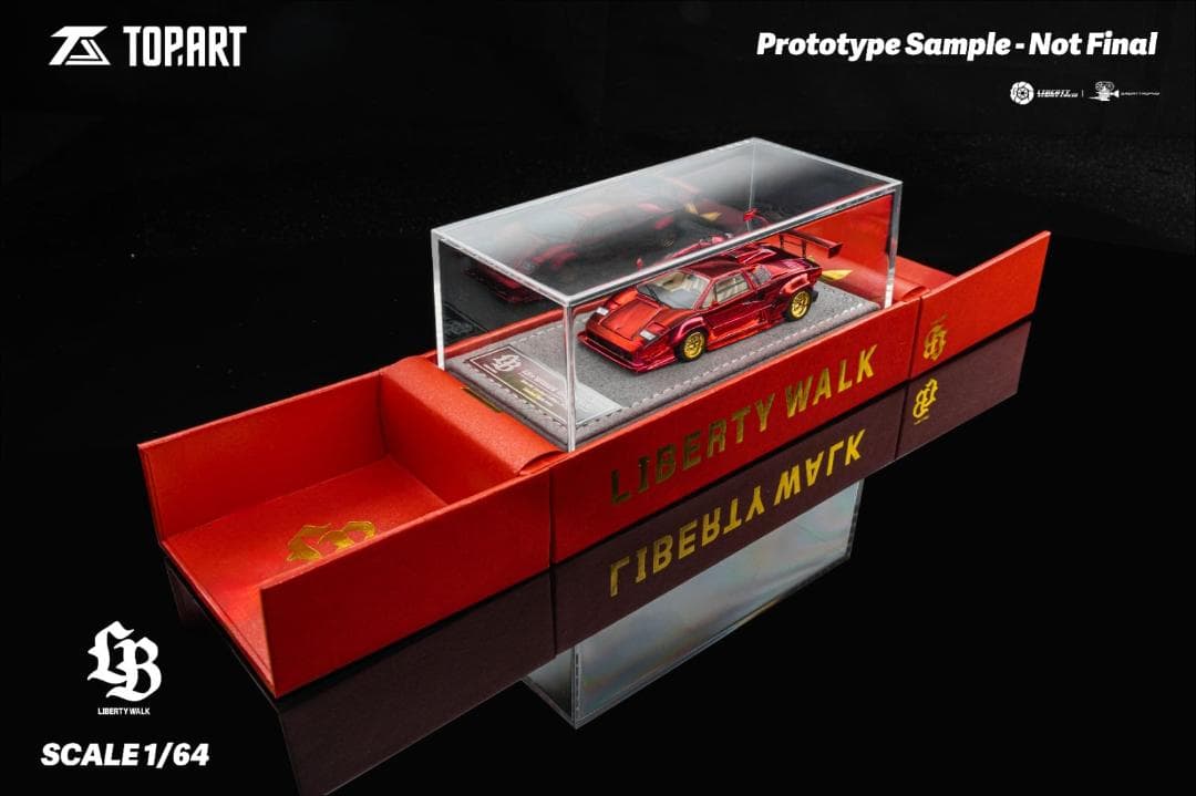 TopArt モデル 1/64 ランボルギーニ カウンタック LBWK
