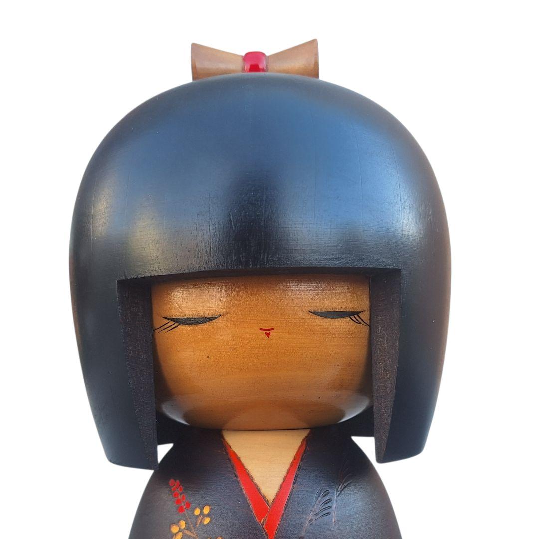 大型35cm 創作こけし 路傍 箱・銘札付 内閣総理大臣賞作家