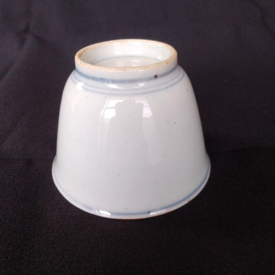 古伊万里ぐい呑み　古伊万里輪線紋ぐい呑み　古伊万里酒盃　古伊万里蕎麦猪口