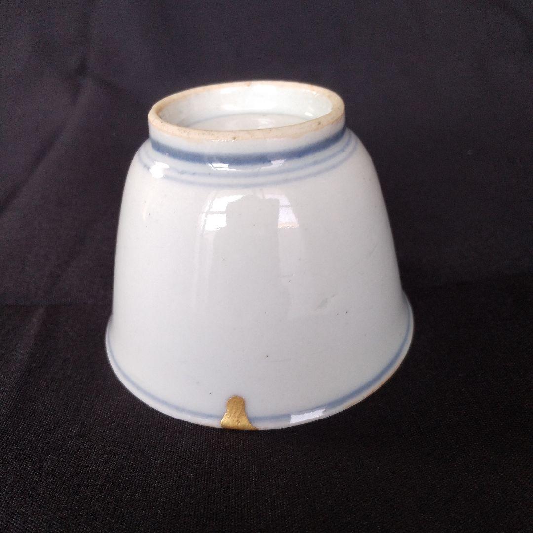 古伊万里ぐい呑み　古伊万里輪線紋ぐい呑み　古伊万里酒盃　古伊万里蕎麦猪口