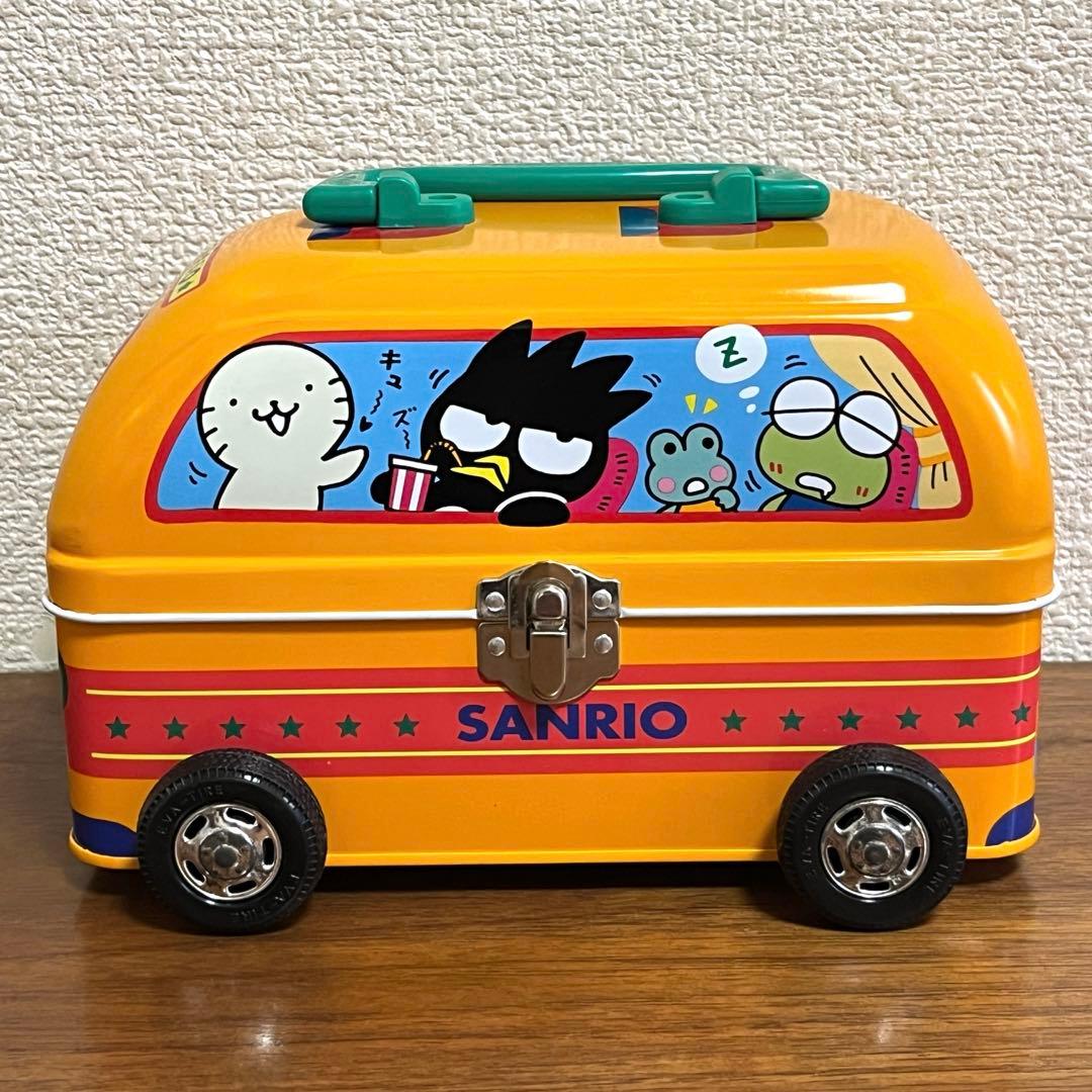 サンリオ　わくわくおでかけなかよしバス 缶ケース　ピューロランド限定