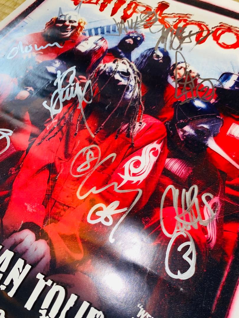 Slipknot のサイン入りポスター