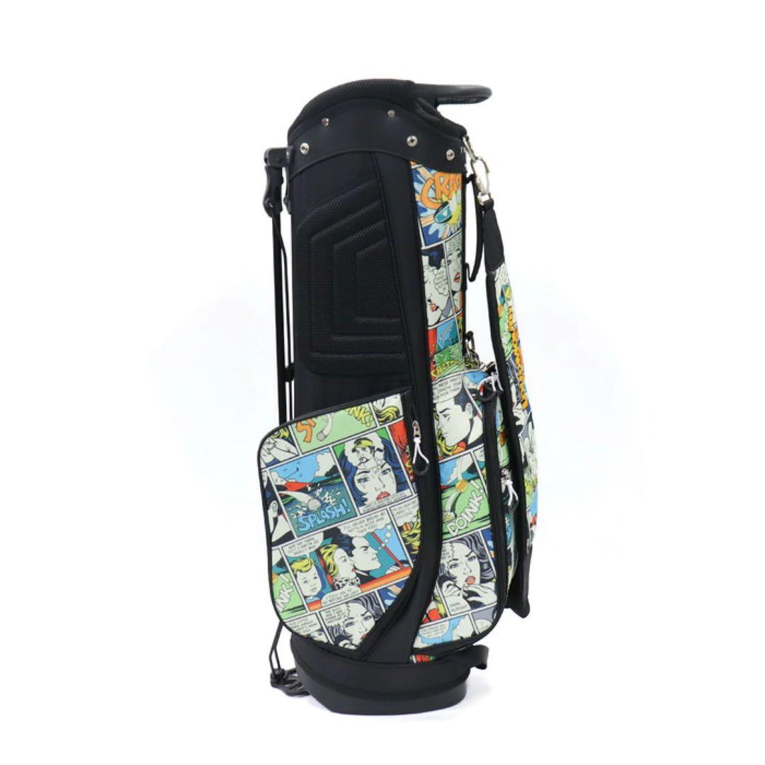 【新品】ラウドマウス キャディバッグ 8.5型 シャンク/アメコミ柄 088