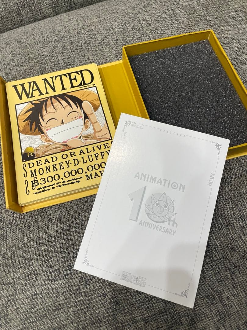 【希少】ワンピース アニメ10周年記念　手配書BOX ポストカード 48枚セット