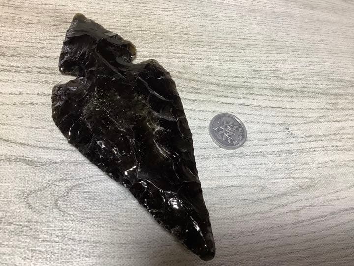 黒曜石　矢尻　ブラックオブシディアン