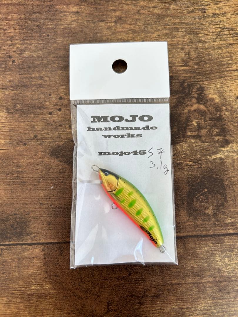 新品 mojo ミノー 45S 平 3.1g ハンドメイドルアー 渓流ルアー