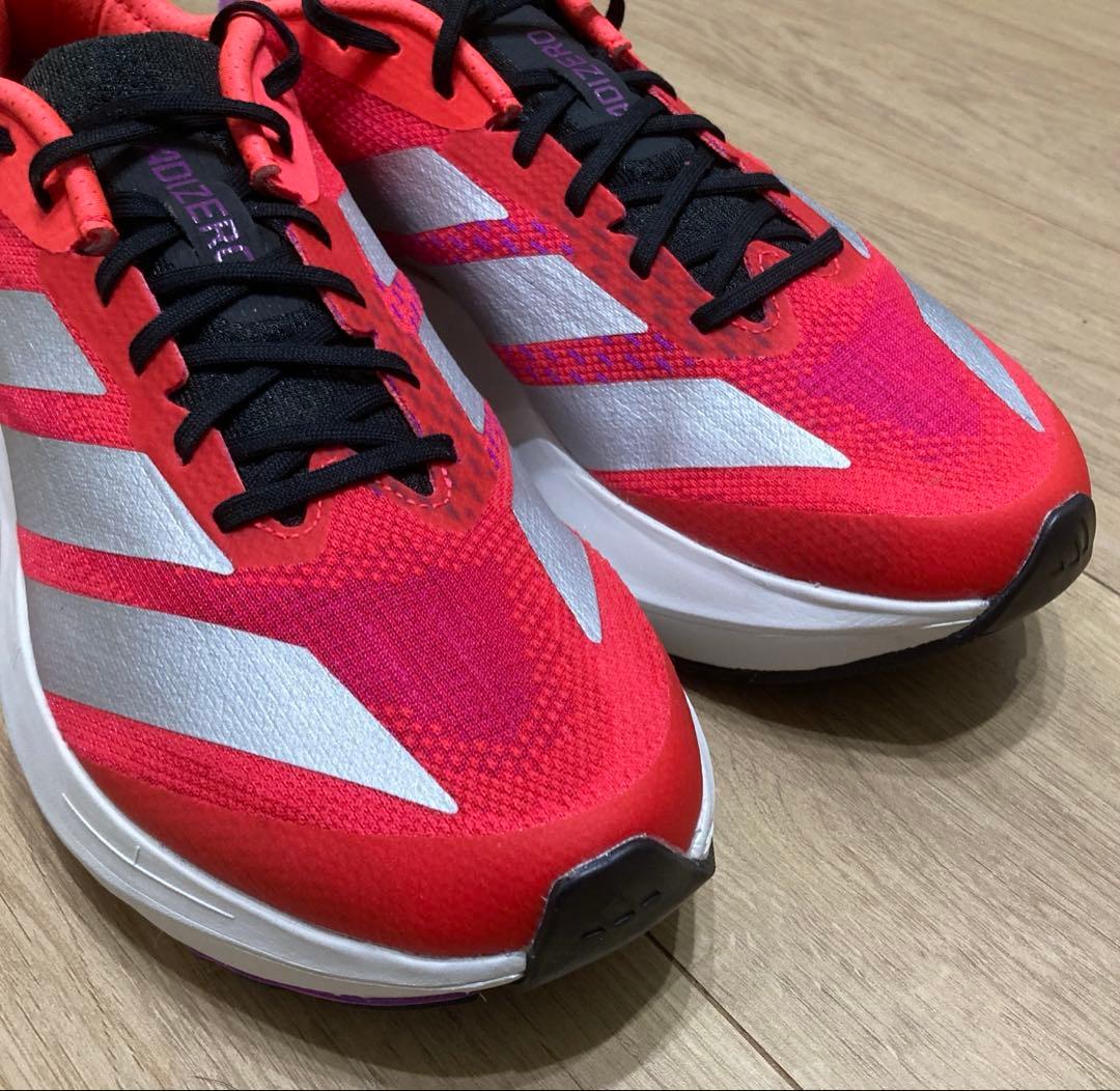【新品】ADIZERO SL2 M 25.0cm レッド/シルバー 箱付き