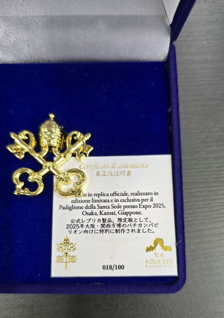 超限定 聖座 大阪万博 ピンバッジ 018/100 イタリア館公式限定
