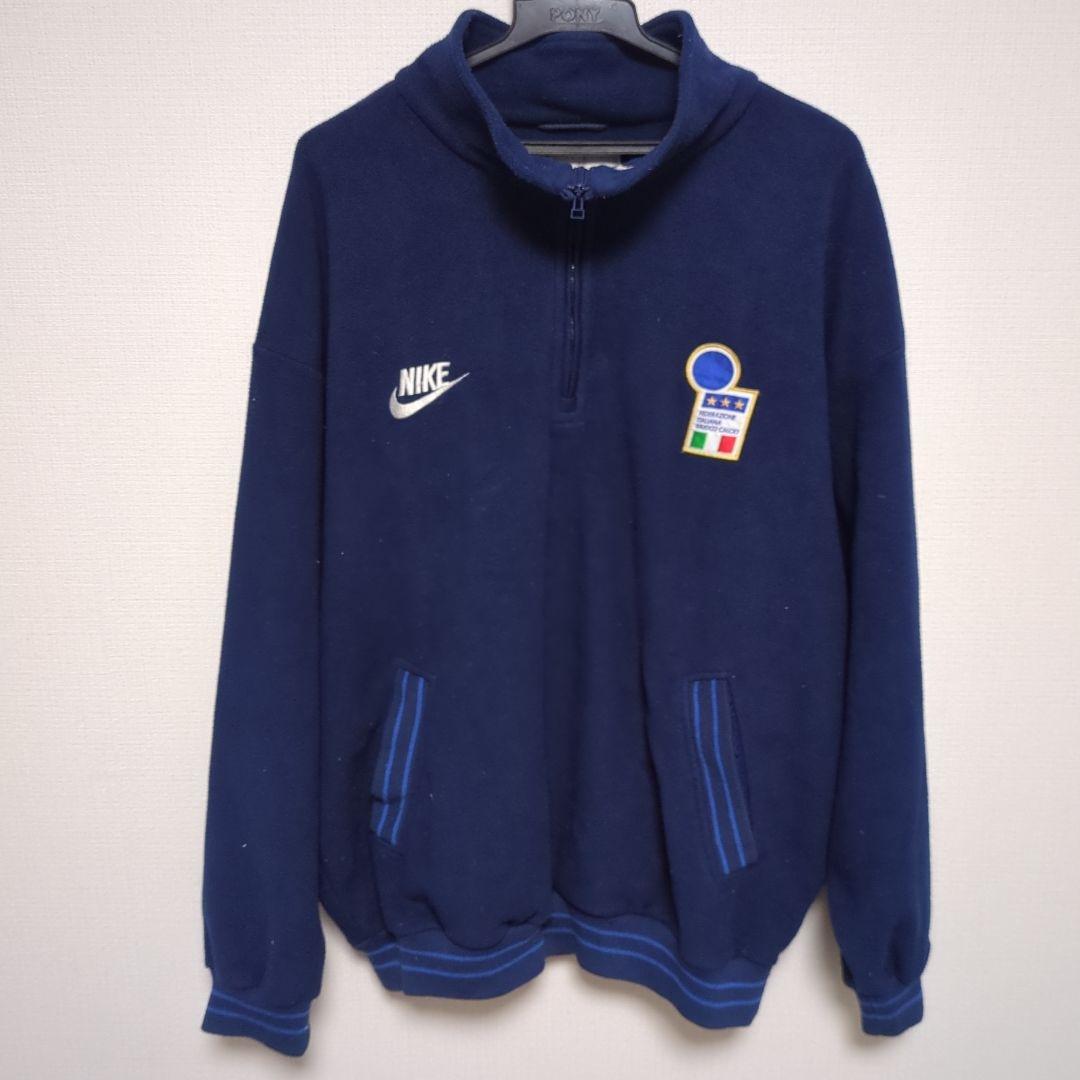 90s イタリア代表　支給品　フリース　ハーフジップ