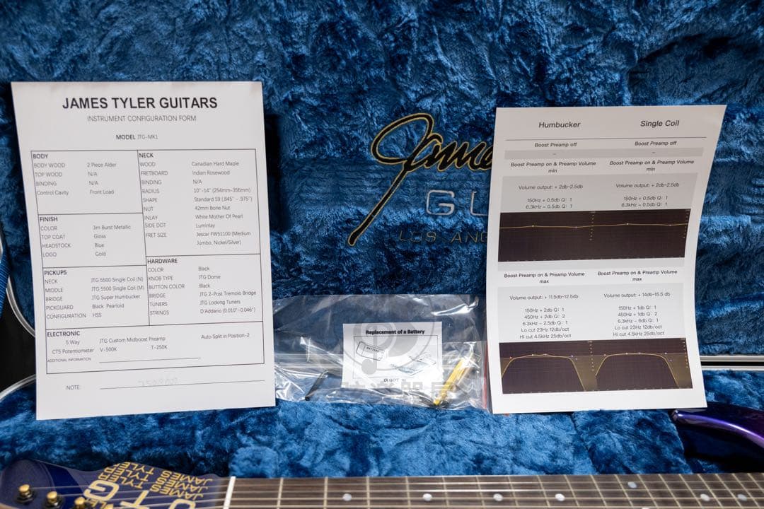 James Tyler JTG-MK1｜HSS｜Midboost搭載｜