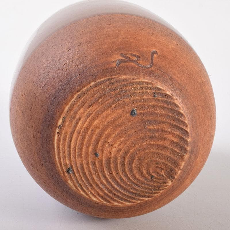 茶道具　加藤唐三郎造　古瀬戸　肩衝茶入　仕覆付　共箱　V　6978