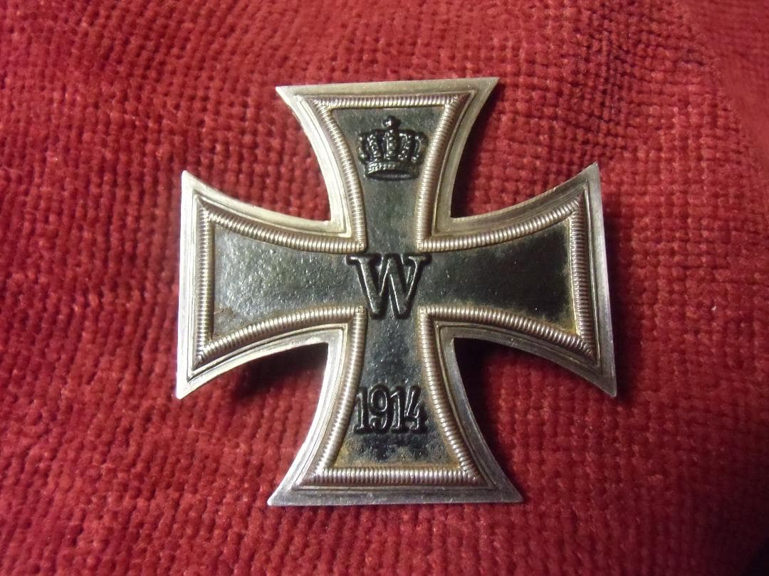 Ｗ帝政ドイツ軍/プロイセン王国＊１９１４年制定＊鉄十字勲章１級授章者名入（実物）