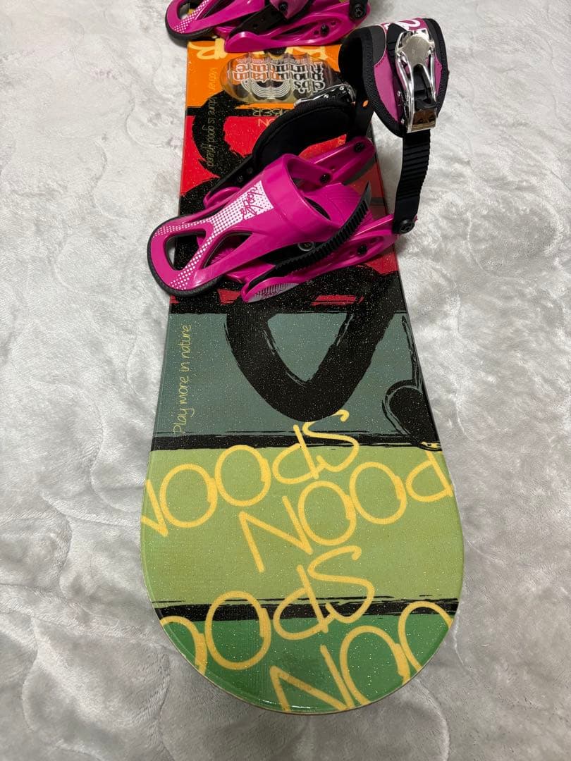 【お得なセット】SPOON キッズ用 ボード+ビンディング 約128センチ