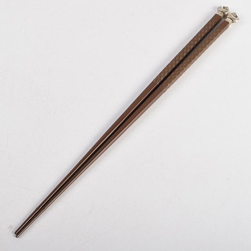 茶道具　御釜師　十二代　加藤忠三郎造　美津火箸　共布　共箱　V　R9411