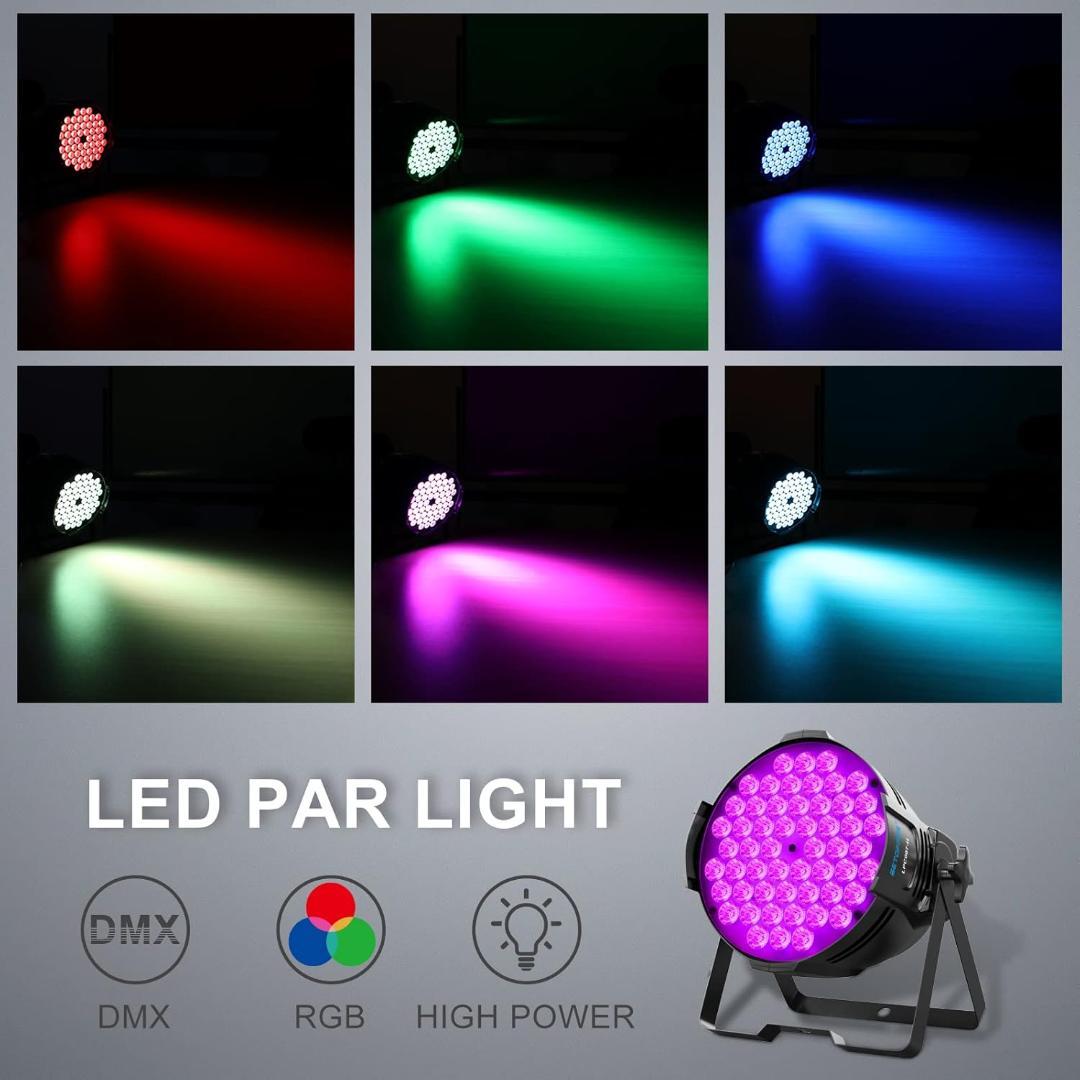 【開封済み・未使用】BETOPPER ステージライト　LED　RGB　4個セット