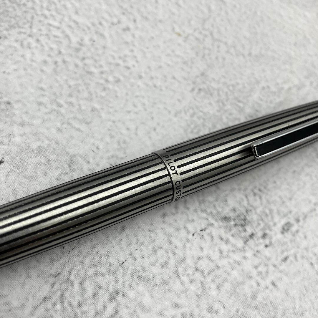 希少品 PILOT パイロット カスタムストライプ 万年筆 ペン先F