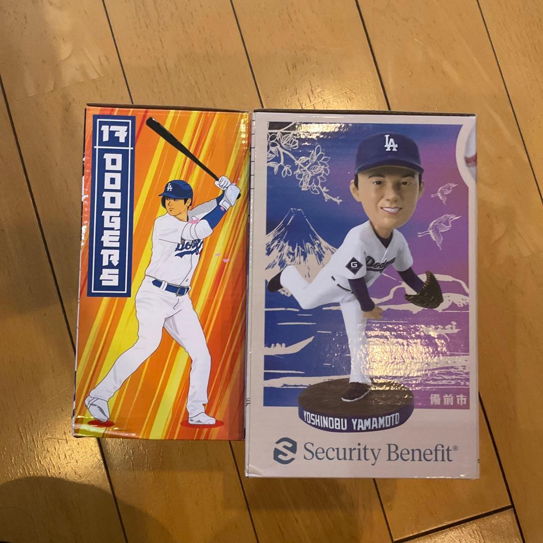 【2個セット】LAドジャース山本由伸ボブルヘッド・大谷翔平フィギュア