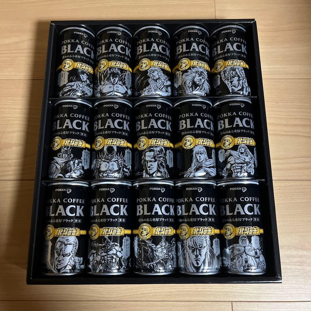 POKKA COFFEE x北斗の拳　北斗の缶コレクション　ブラック&オリジナル