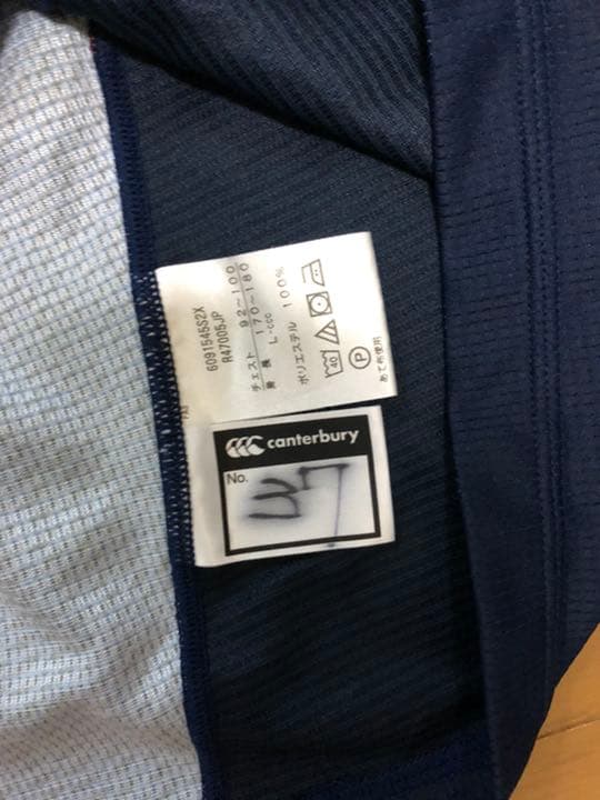 値下げ　ラグビー日本代表実使用　長Tシャツ