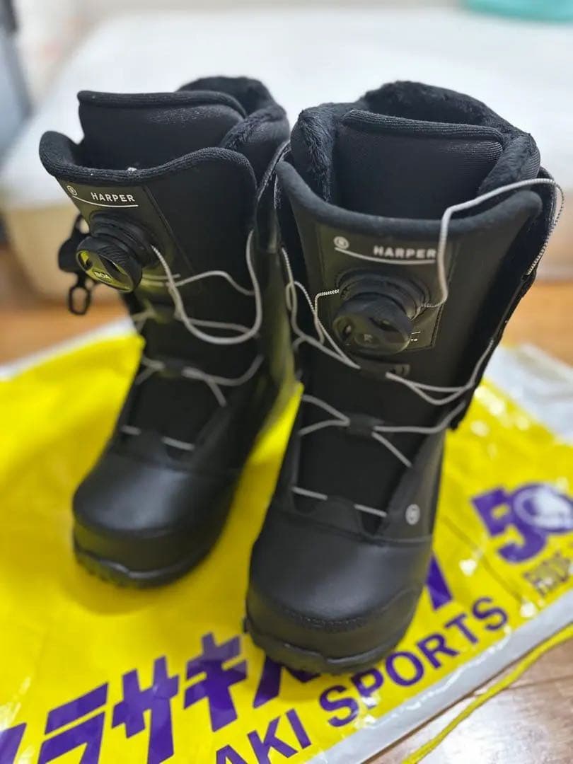 【美品】RIDE ライドスノーボード ブーツ ダイアル式 ブラック 23.5cm