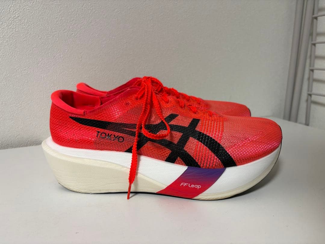 アシックス　メタスピードエッジ　Tokyo 27.5cm 使用2回/22㎞