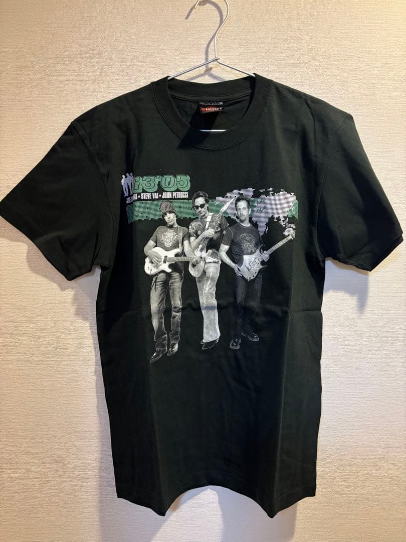 2005年G3 来日記念Tシャツ サトリアーニ、ヴァイ、ペトルーシ