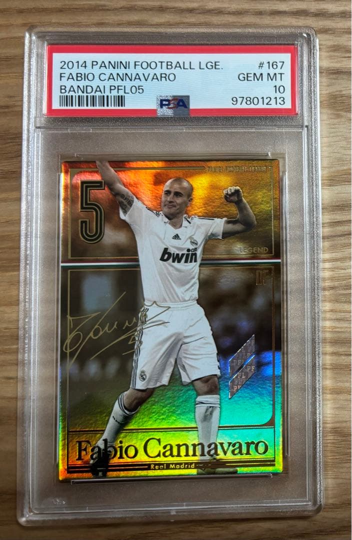 PSA10 カンナバーロ CANNAVARO PFL パニーニフットボールリーグ