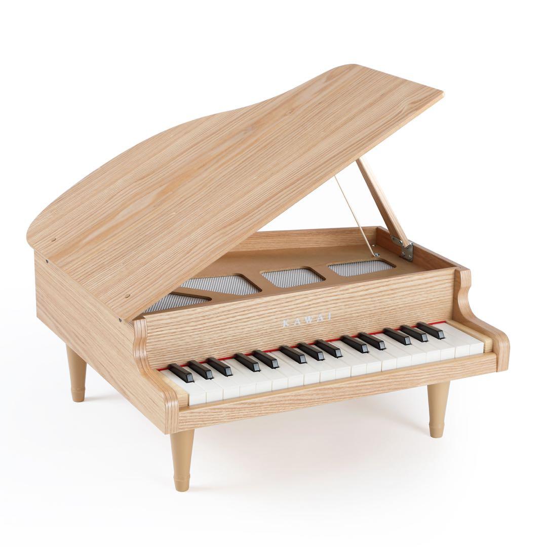 美品 KAWAI カワイ ミニピアノ ナチュラル 1144 32鍵盤 おもちゃ