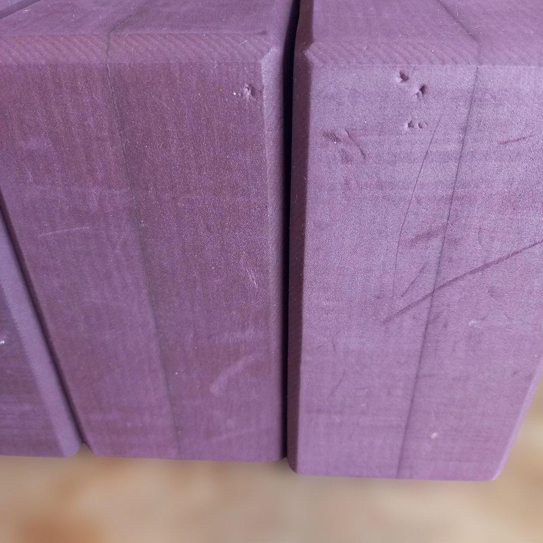 Yoga works ヨガブロック 6個セット バーガンディ