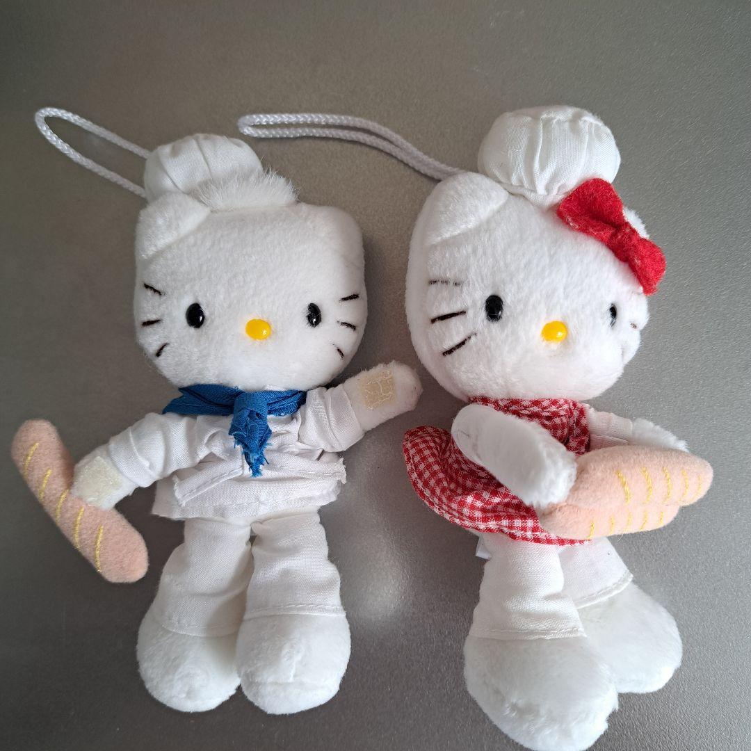 キティ&ダニエル　パン屋さん　ぬいぐるみマスコット　当時物