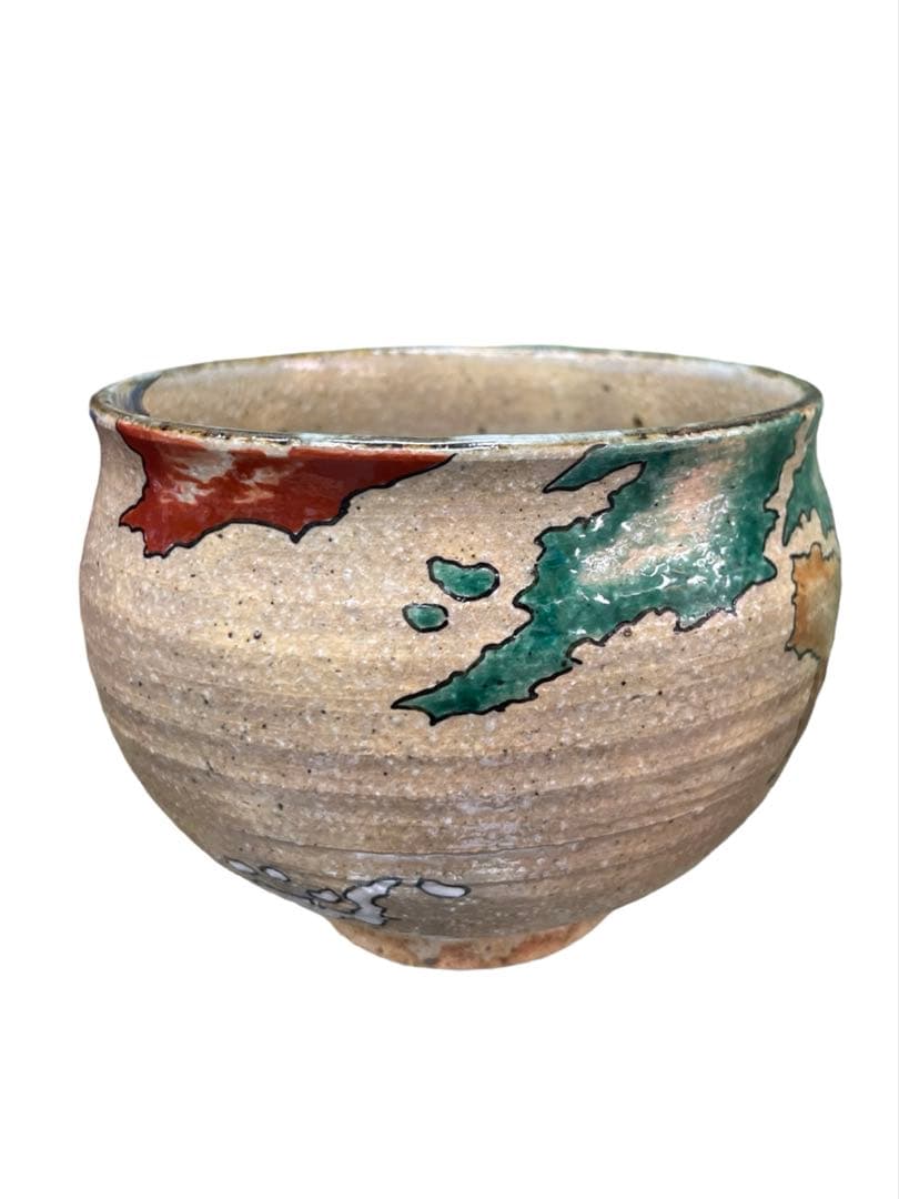 茶碗　五大陸世界平和絵　抹茶碗　抹茶茶碗　茶道具