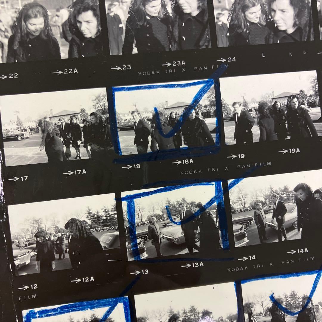 ジャクリーン・ケネディのスナップ写真（コンタクトプリント）