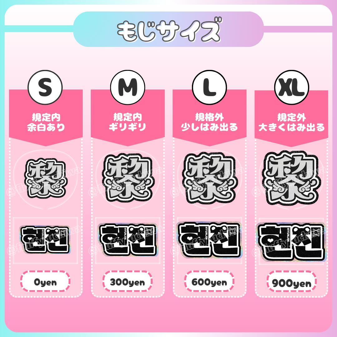 うちわ文字 団扇文字 連結パネル ネームボード オーダーページ