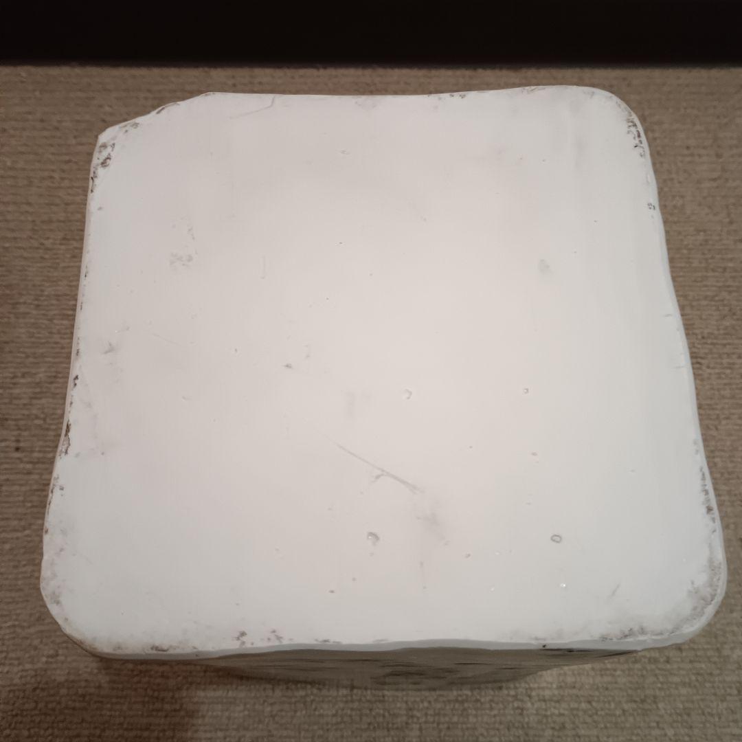 佐藤勝彦 陶器 花瓶 【天地悠遊】 四角形 大型 花器 筆文字デザイン 　希少