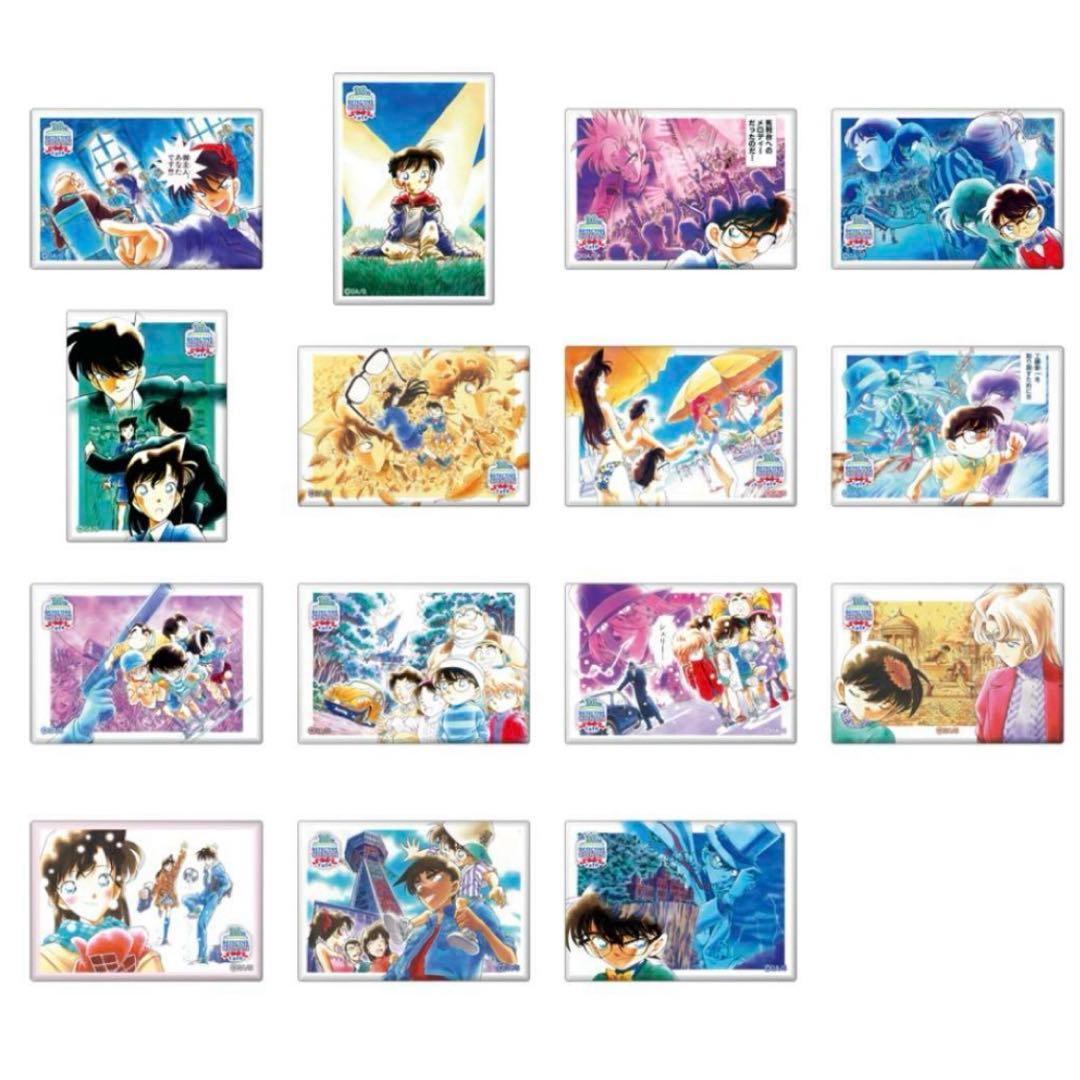 名探偵コナン連載30周年記念カフェ限定 スクエアバッジAB 全種コンプリート