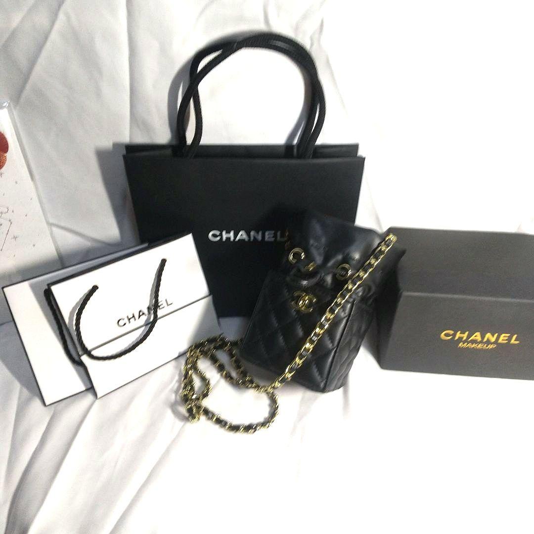 新品未使用CHANELチェーンショルダミニマトラッセ巾着VIP限定ノベルティ