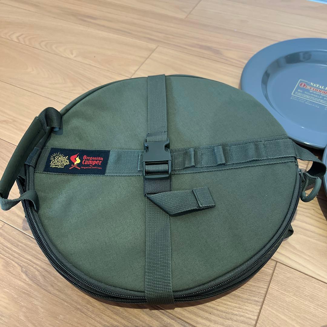 NATAL DESIGN アウトドア皿 4枚セット グレー