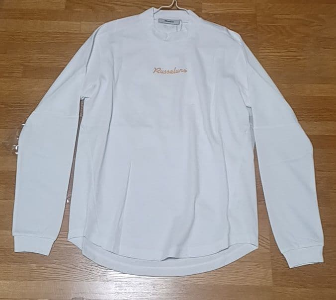 Russeluno ラッセルノ　長袖モックネック ホワイト　薄手　新品　サイズ4
