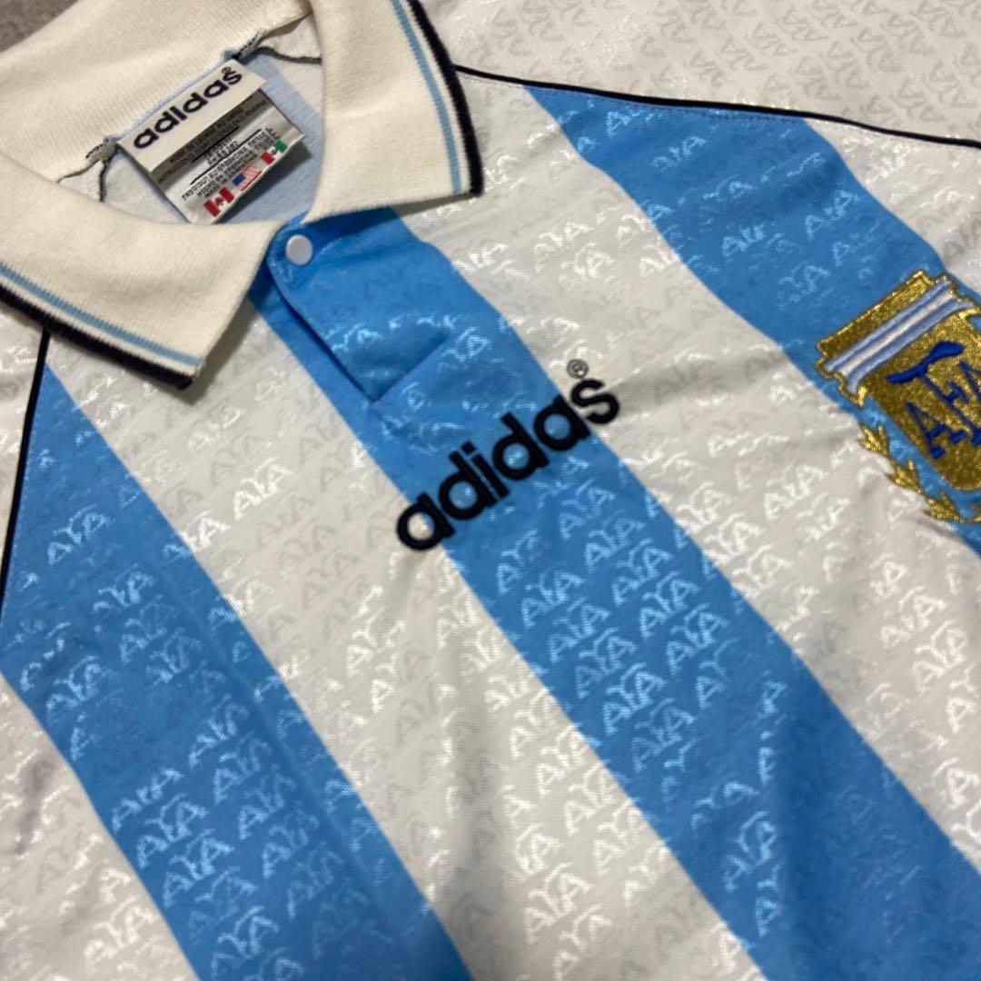 90s adidas アルゼンチン代表 ユニフォーム ゲームシャツ