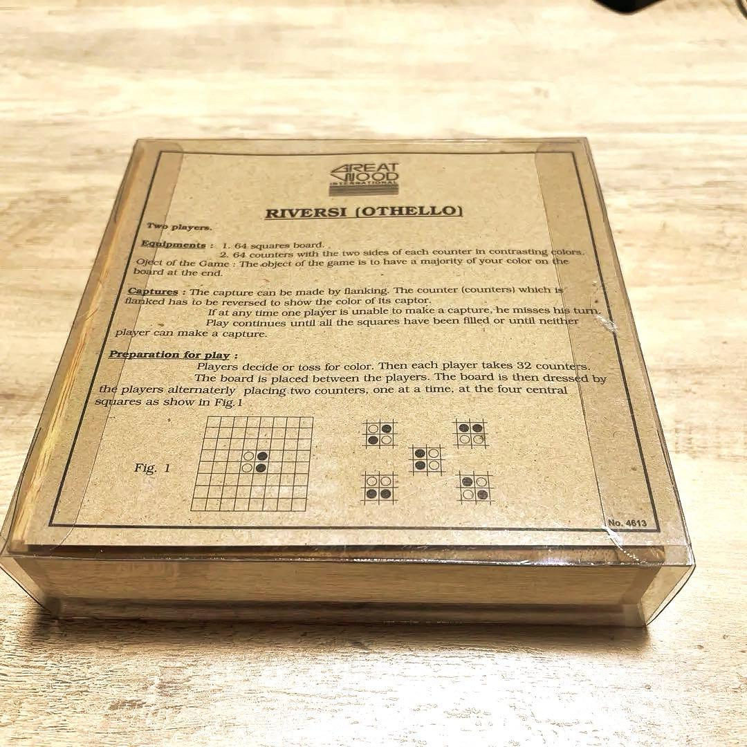 GREAT WOOD製　木製リバーシー　未使用、未開封品