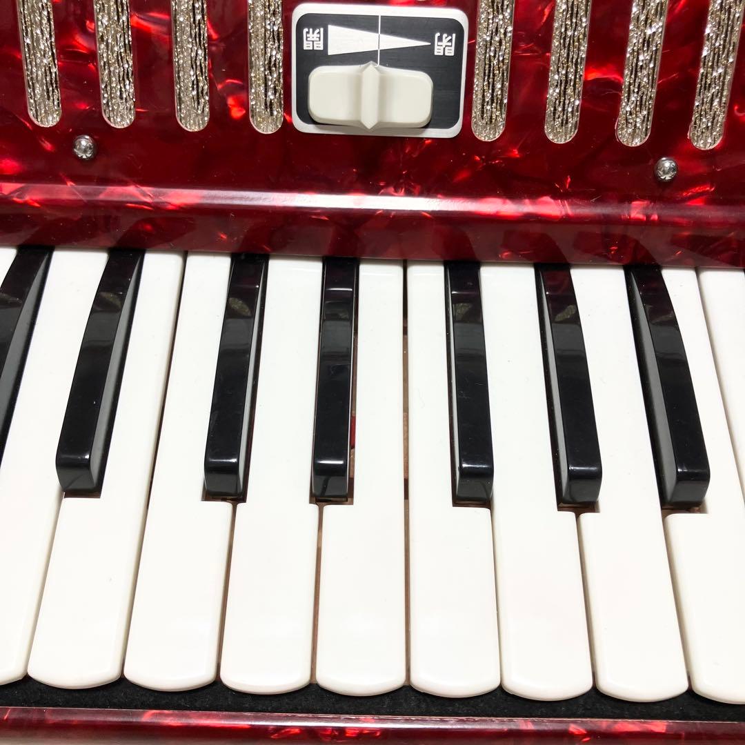 YAMAHA アコーディオン　S-32B 美品　赤　レッド　ヤマハ