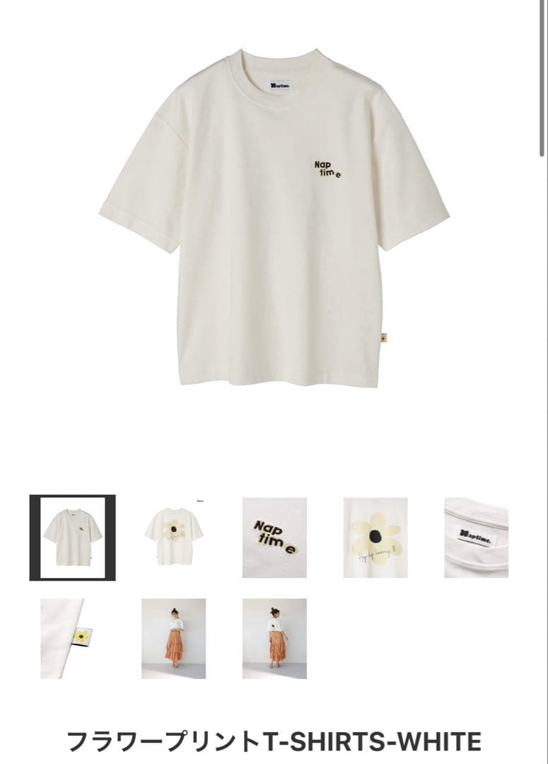 ナップタイム　naptime. Nissy 西島隆弘　Tシャツ　ブラックホワイト