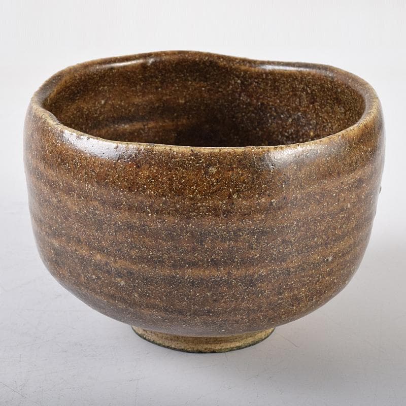 ツッチー一無斎（一ム斎）作蕎麦釉　茶碗　森山歓渓極め箱二重箱　UR8762