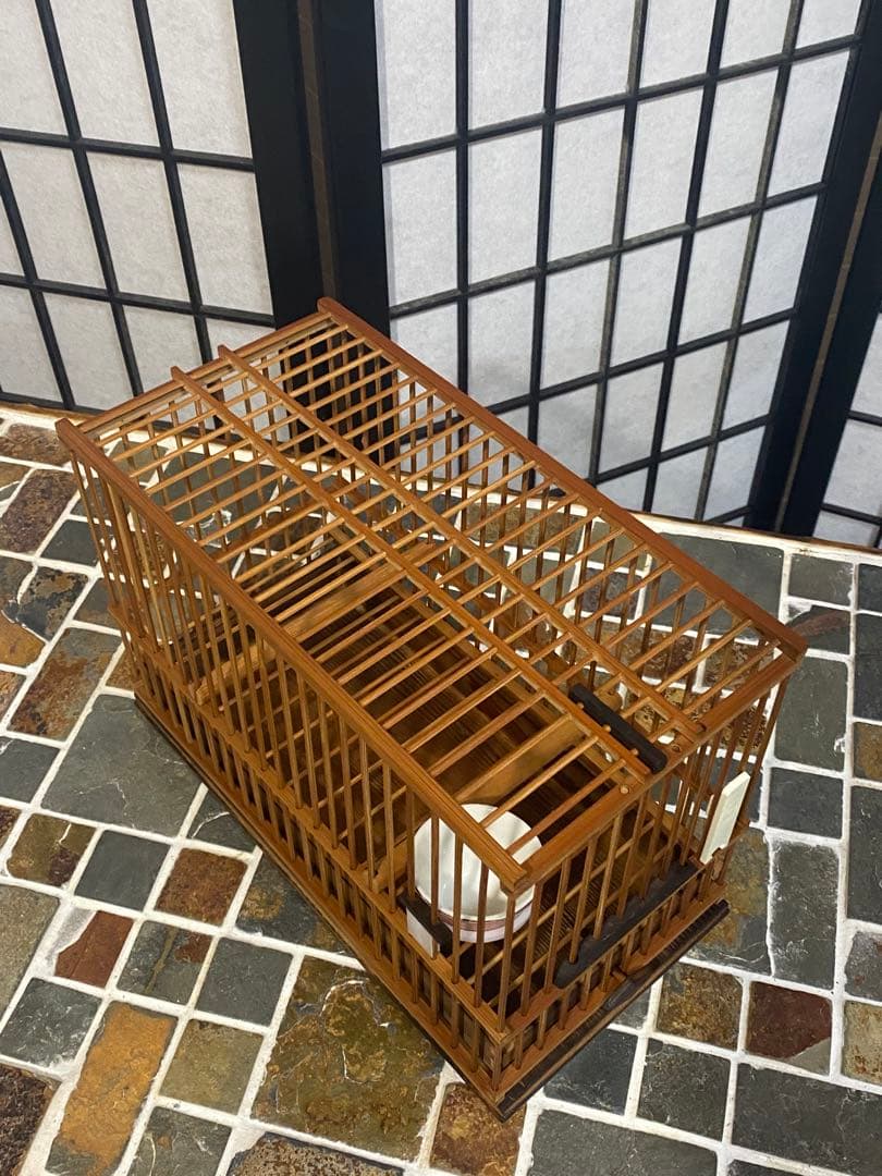 メジロ籠➕飼場(寝かせ)桶