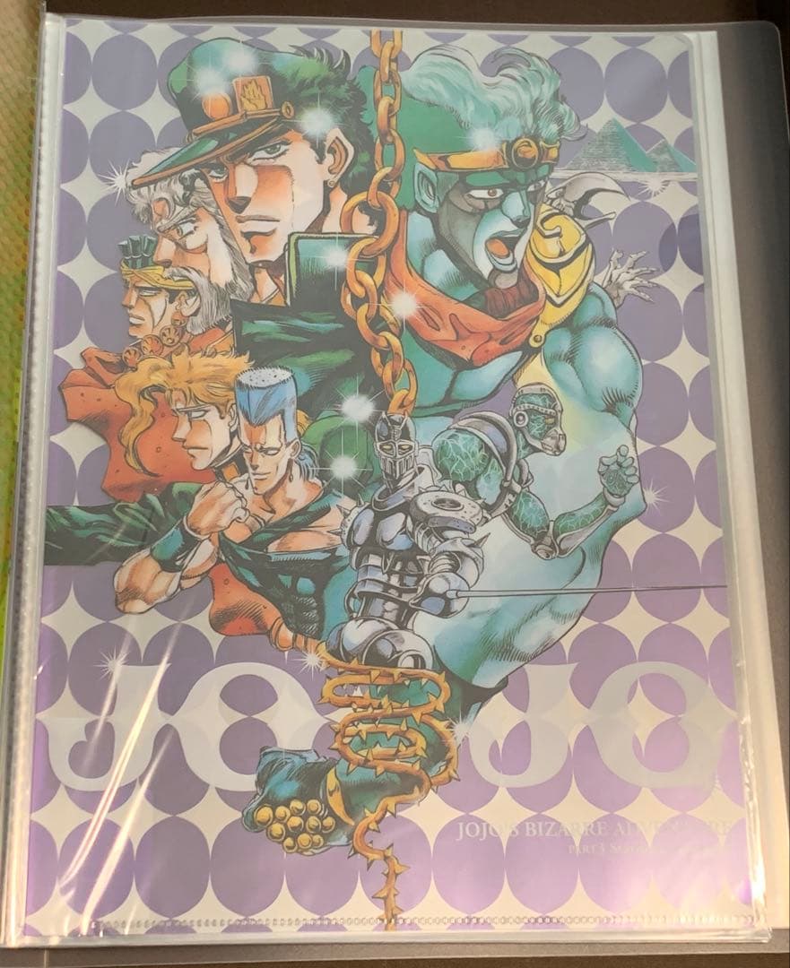 ジョジョの奇妙な冒険　原画展　クリアファイル8種類　1部〜８部