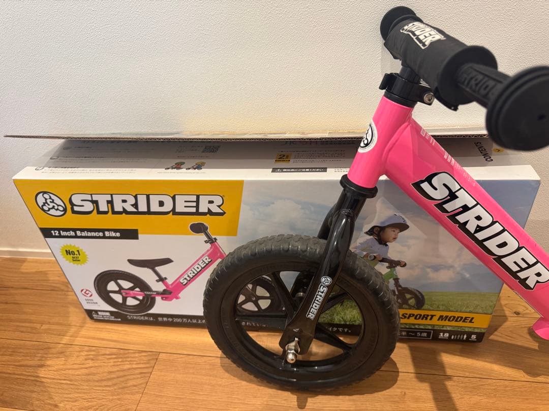 STRIDER バランスバイク ピンク 12インチ スポーツモデル ストライダー