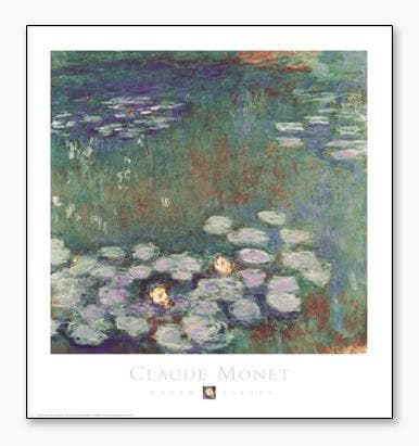 額装済/Water Lilies/クロード モネ/ポスター/インテリア/アート