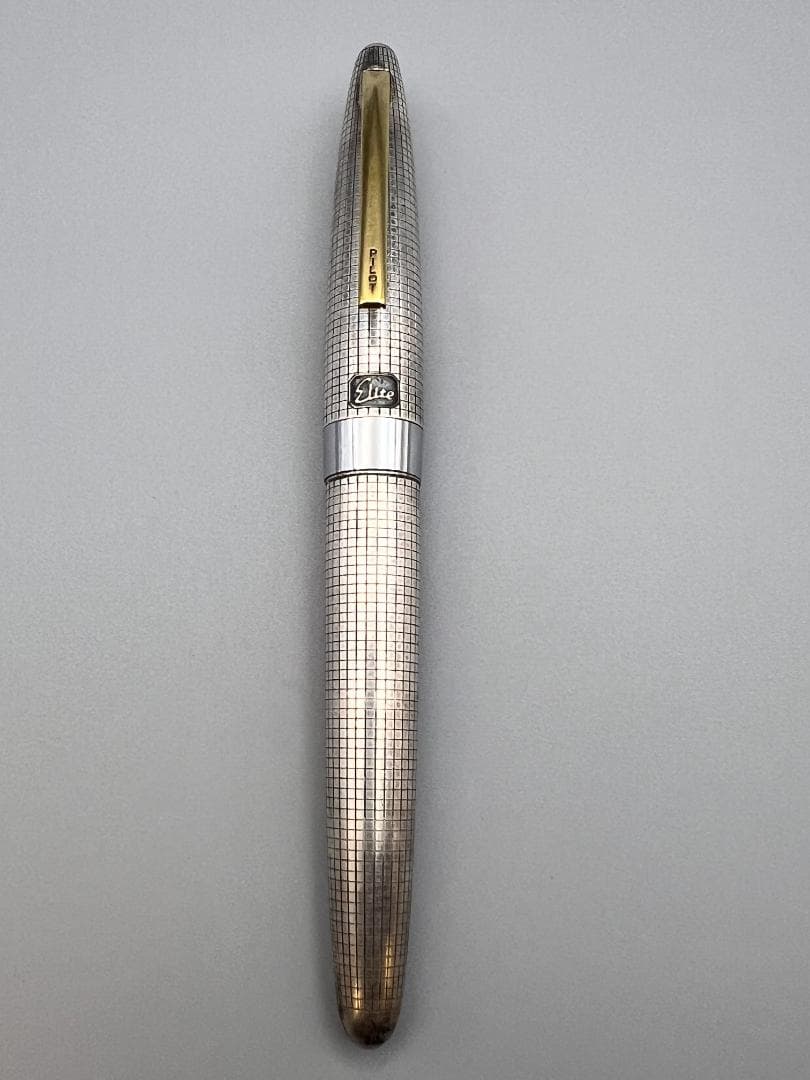 【海】パイロット スターリングシルバー 万年筆 大型ペン先/18K-750