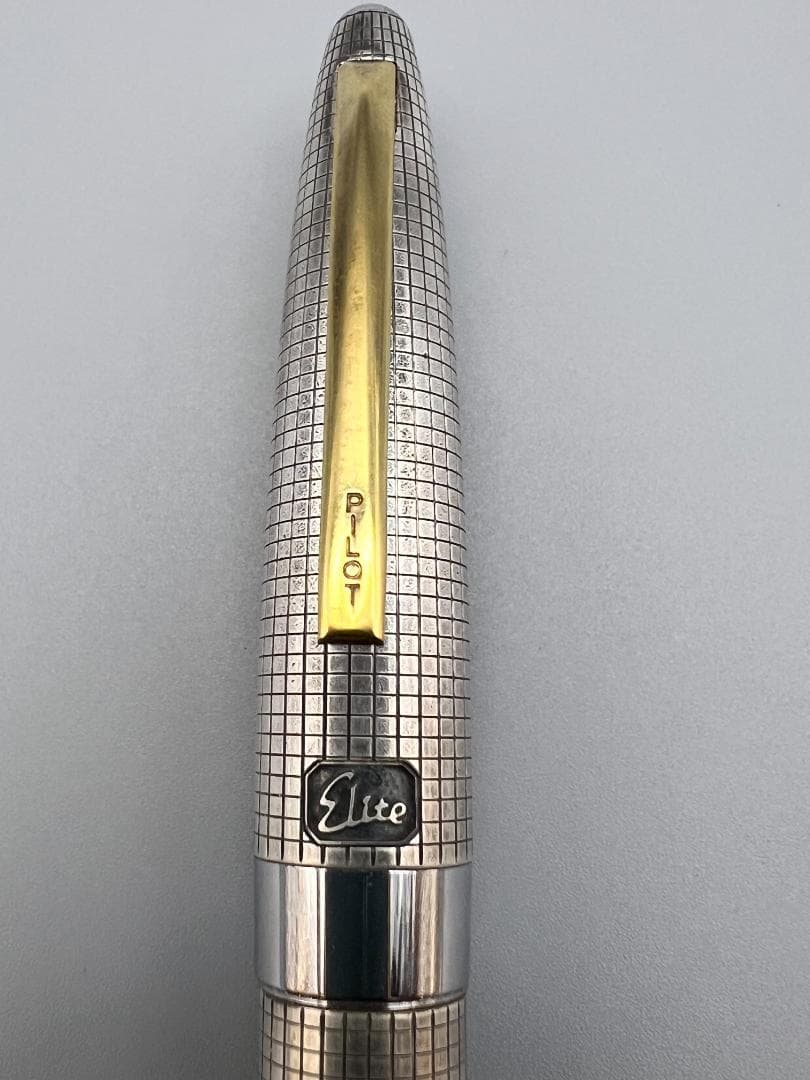 【海】パイロット スターリングシルバー 万年筆 大型ペン先/18K-750